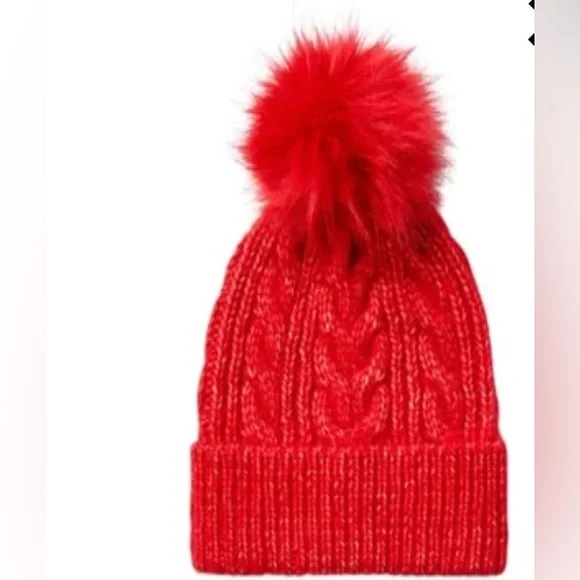 LOFT NWT Cable Pom Pom Beanie - Irish Cream LOFT | Accessories | Loft Nwt Cable Pom Pom Beanie Irish  main image 2